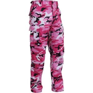 ROTHCO ULTRA FORCE Pink Camo Cargo Pants Women's Small Regular BDU RARE